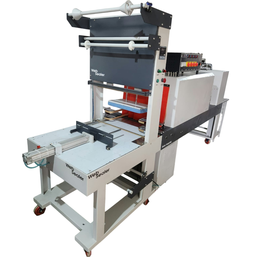 SEMI AUTOMATIC WEB SEALER WITH SHRINK TUNNEL (JAMBO)